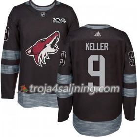 Arizona Coyotes tröja Clayton Keller 9 1917-2017 100th Anniversary Adidas Svart Authentic - NHL Tröjor Herr